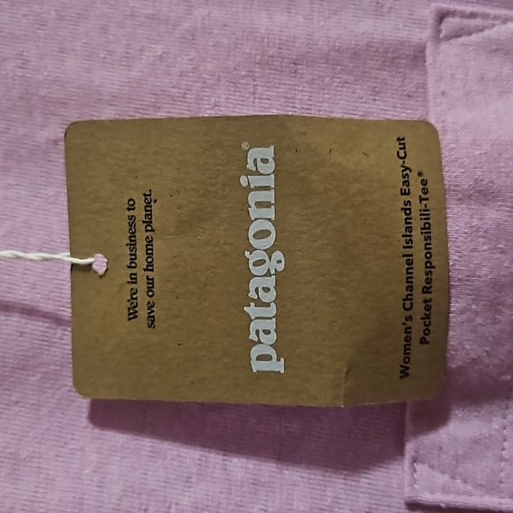 Patagonia Women's Channel Islands Pocket T-Shirt: MAUVE: NEW WITH TAGS: M - Picture 2 of 7